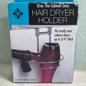 NEW Hair Dryer Holder for Cabinet Door